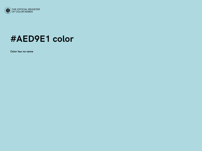 #AED9E1 color image