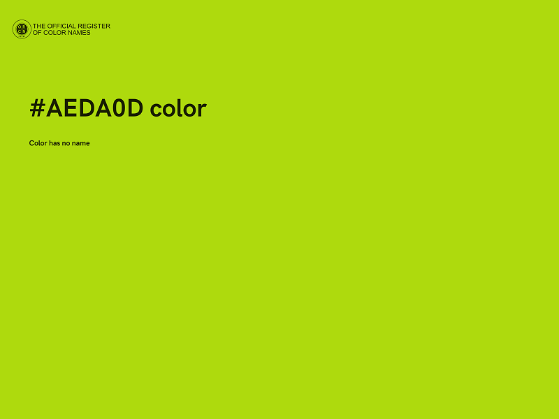 #AEDA0D color image