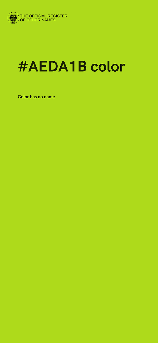 #AEDA1B color image