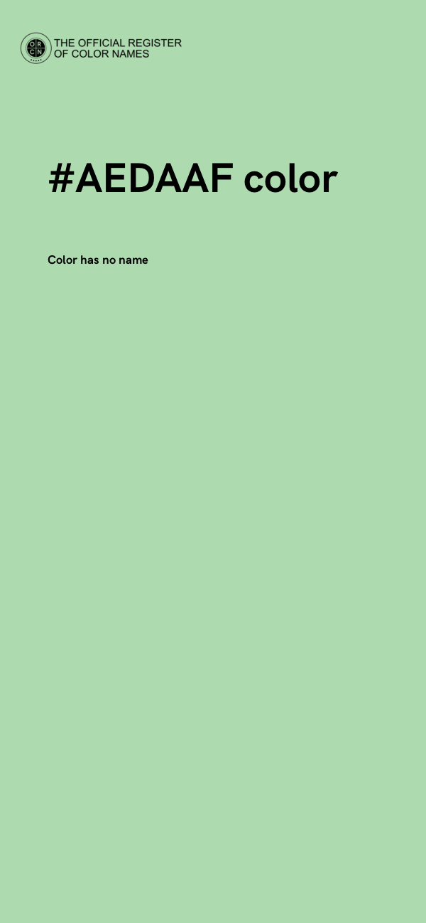 #AEDAAF color image