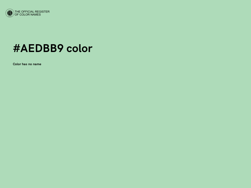 #AEDBB9 color image