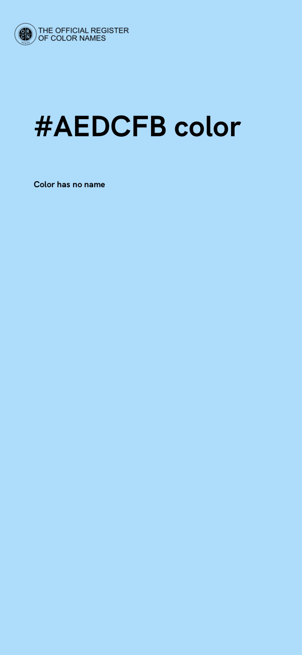 #AEDCFB color image
