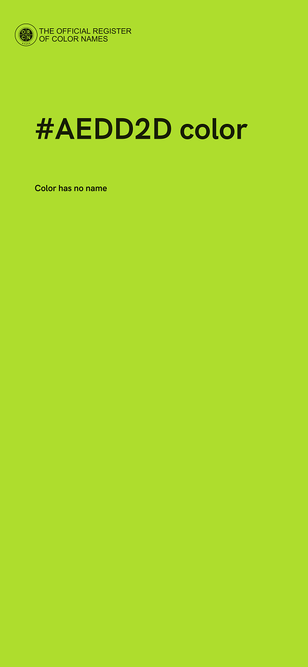 #AEDD2D color image