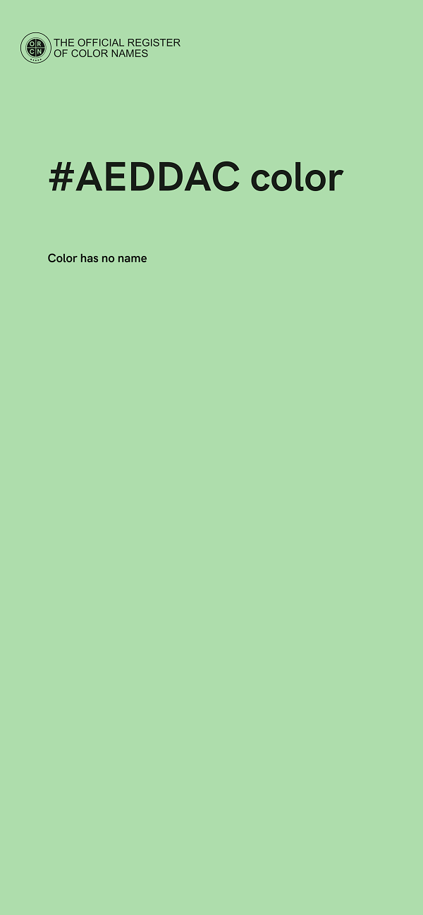 #AEDDAC color image