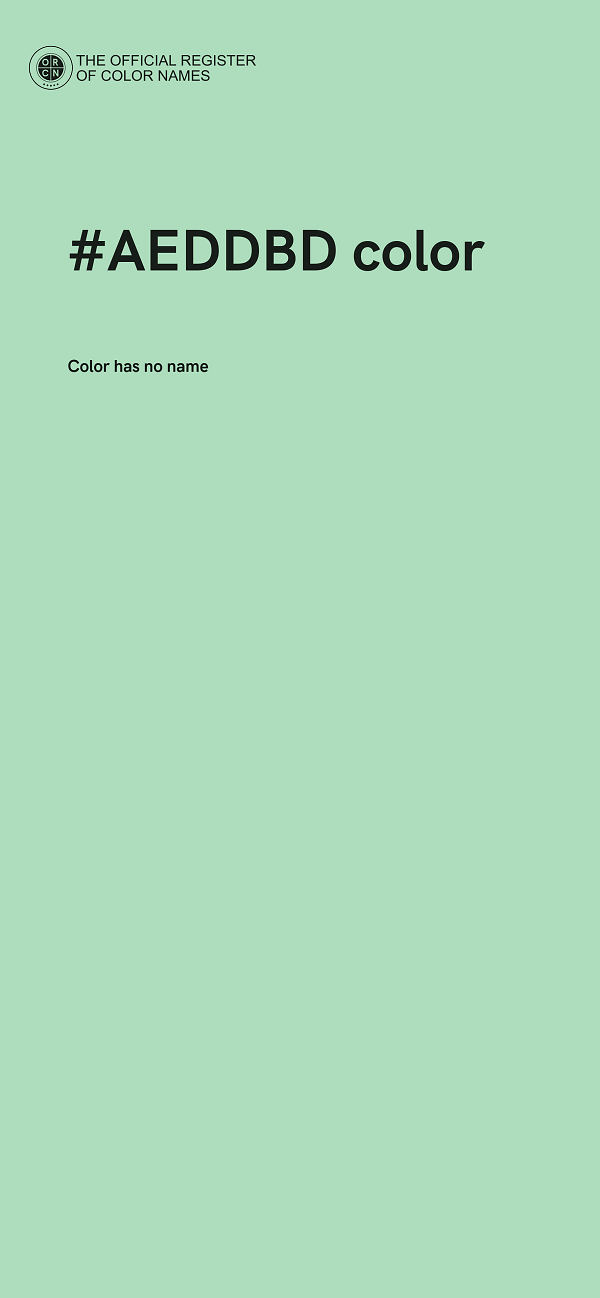 #AEDDBD color image