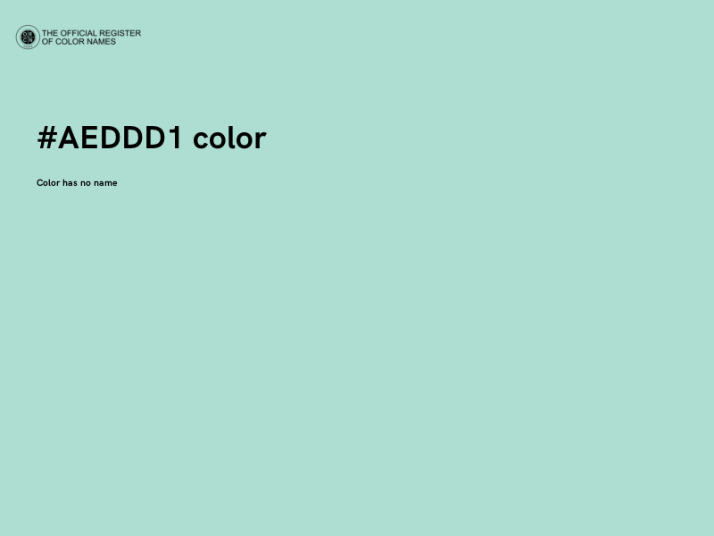 #AEDDD1 color image