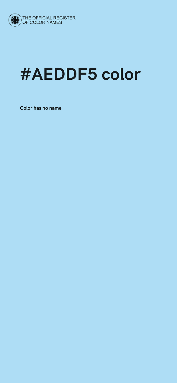 #AEDDF5 color image