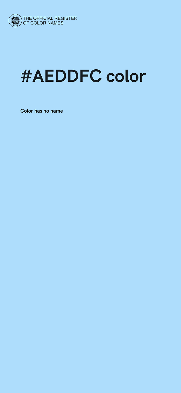 #AEDDFC color image
