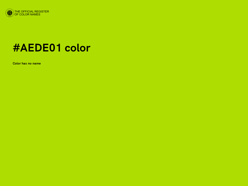 #AEDE01 color image