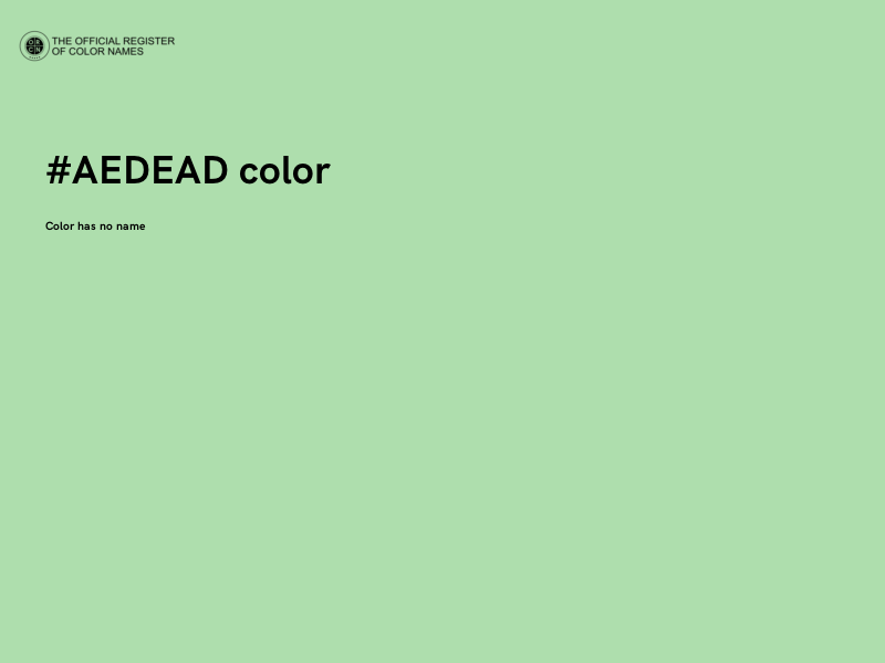 #AEDEAD color image