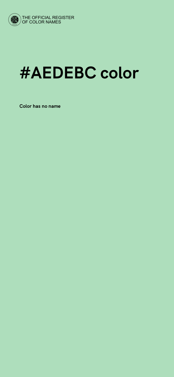 #AEDEBC color image