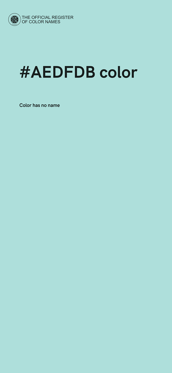 #AEDFDB color image