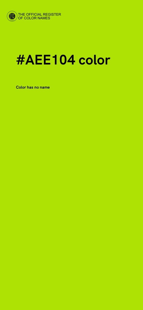 #AEE104 color image