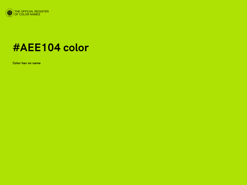 #AEE104 color image