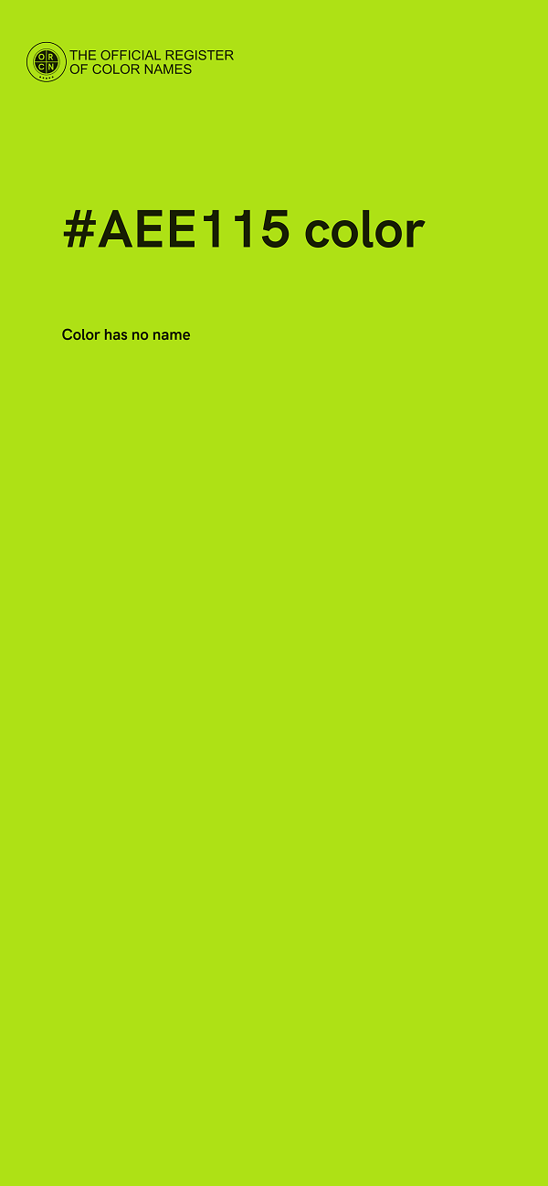 #AEE115 color image