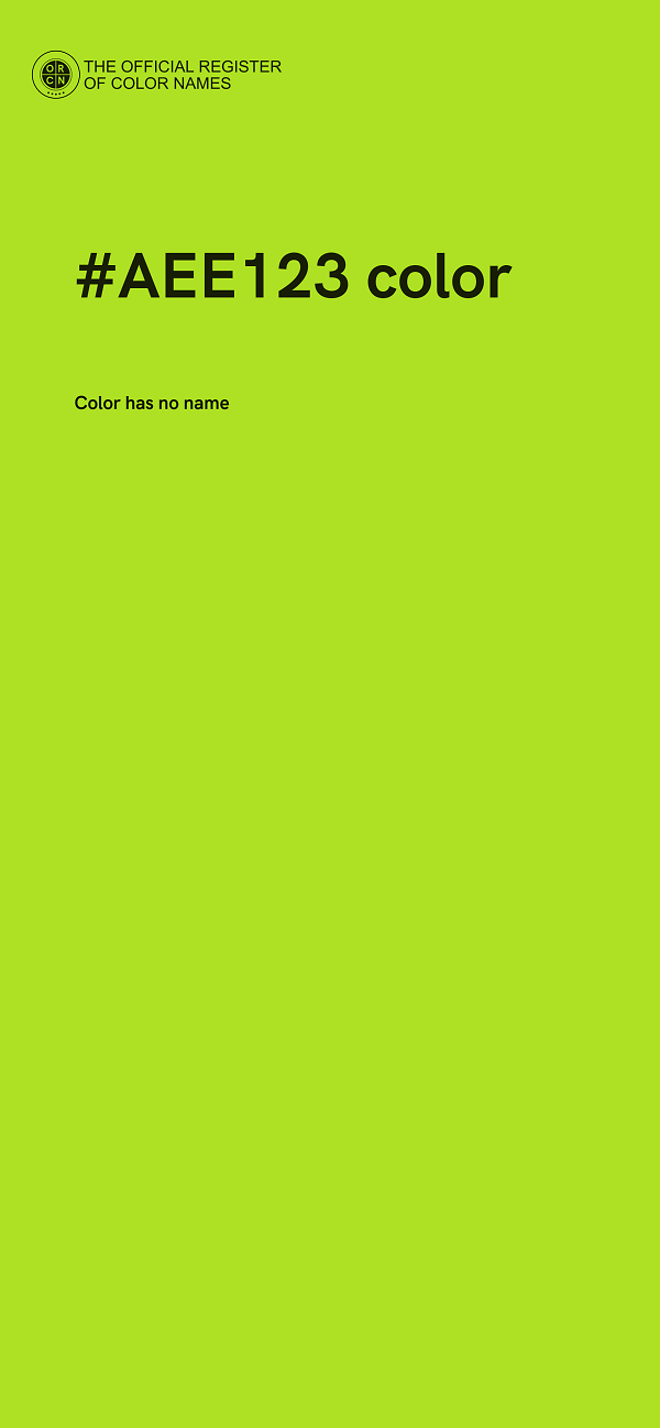 #AEE123 color image