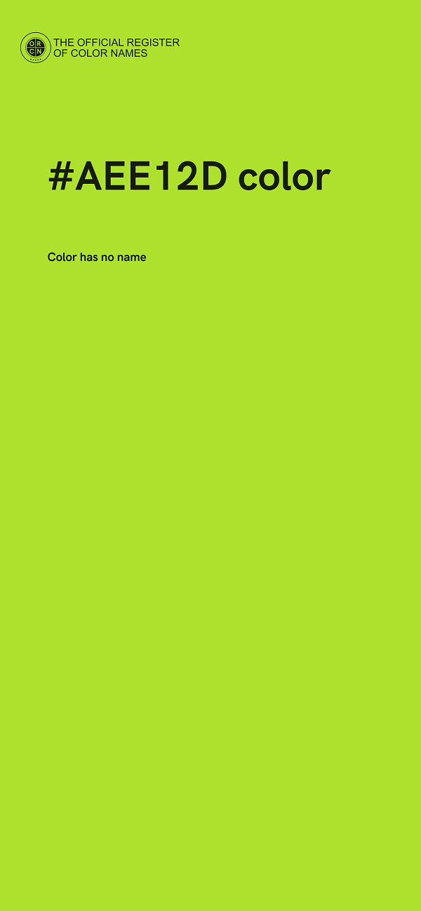 #AEE12D color image
