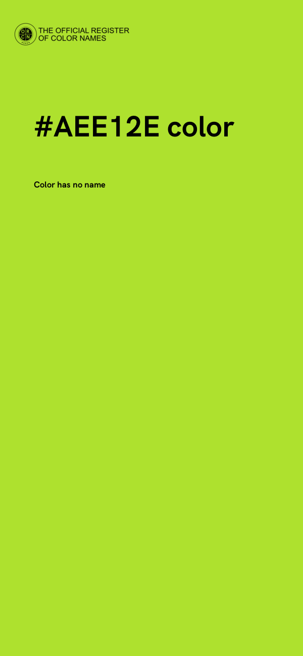 #AEE12E color image