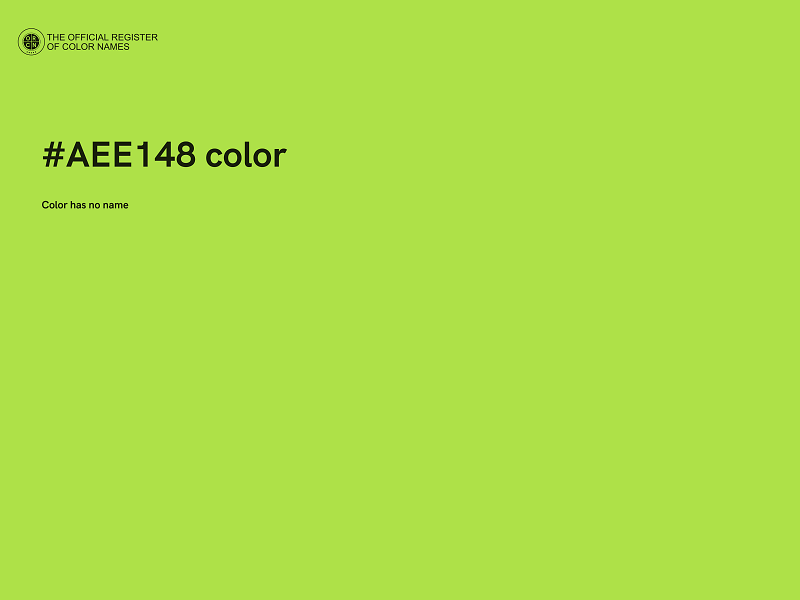 #AEE148 color image