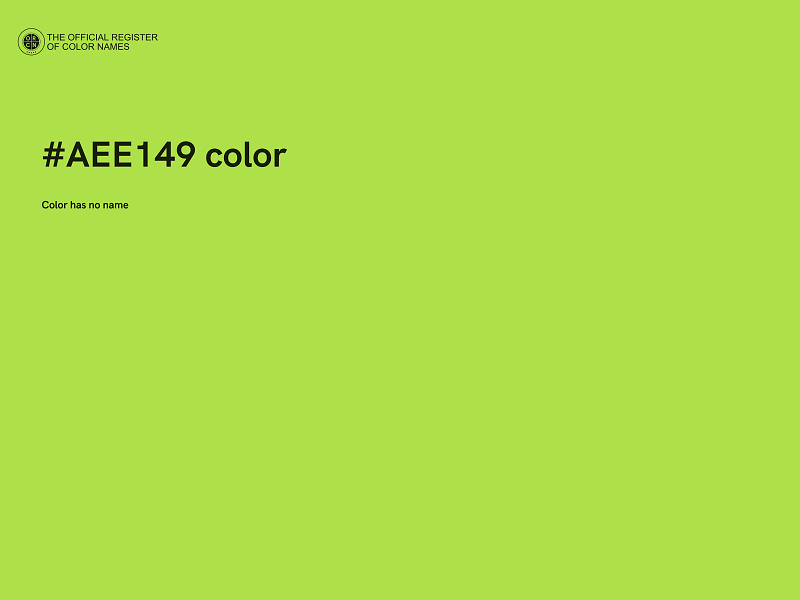 #AEE149 color image