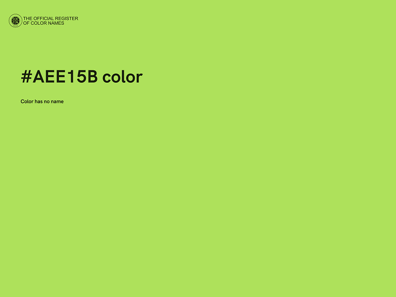 #AEE15B color image