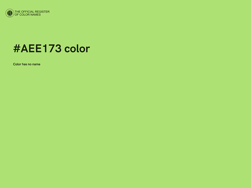 #AEE173 color image