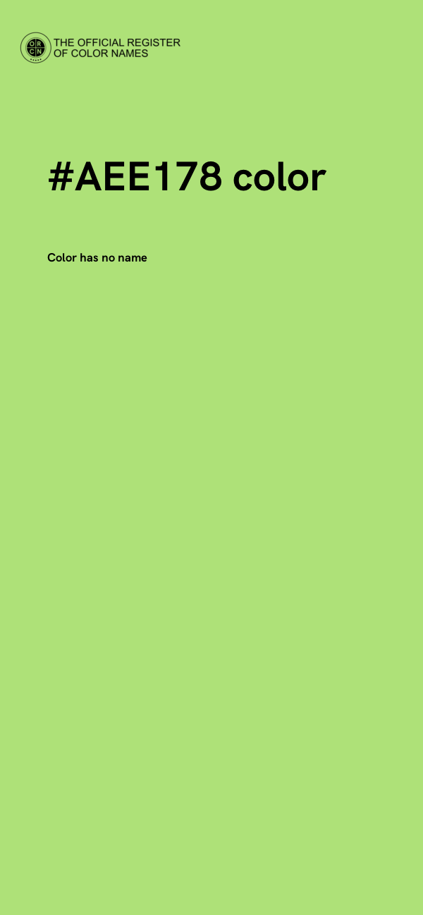 #AEE178 color image