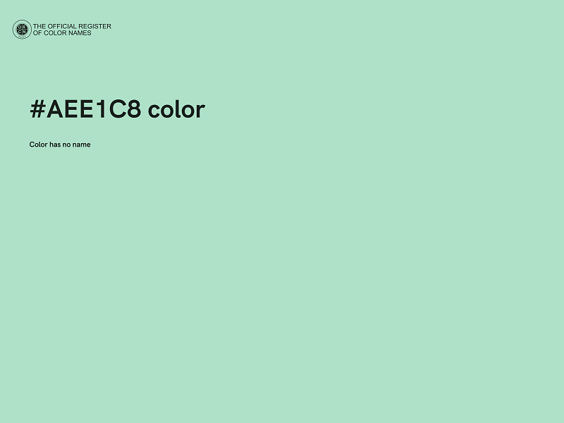 #AEE1C8 color image