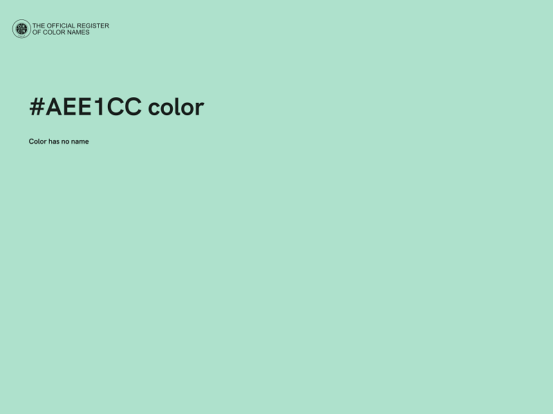 #AEE1CC color image