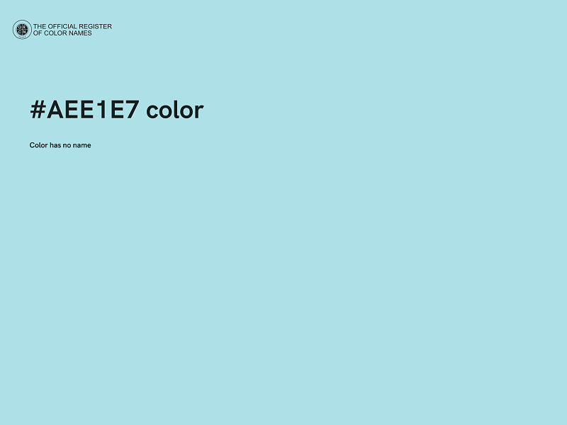 #AEE1E7 color image