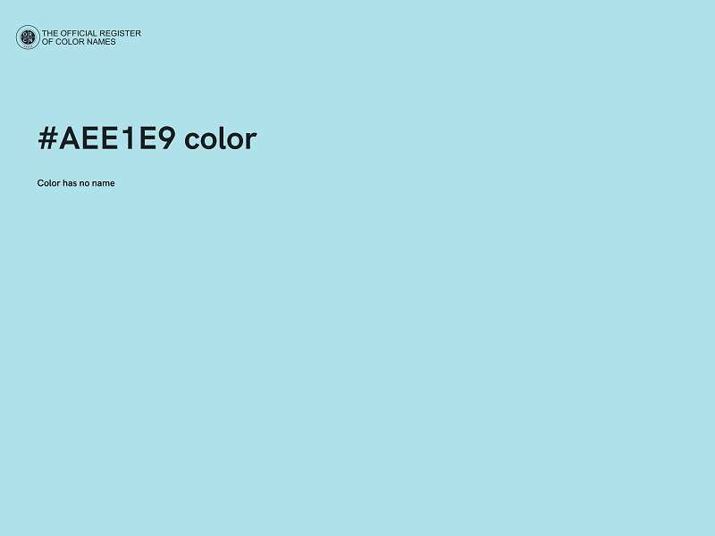 #AEE1E9 color image