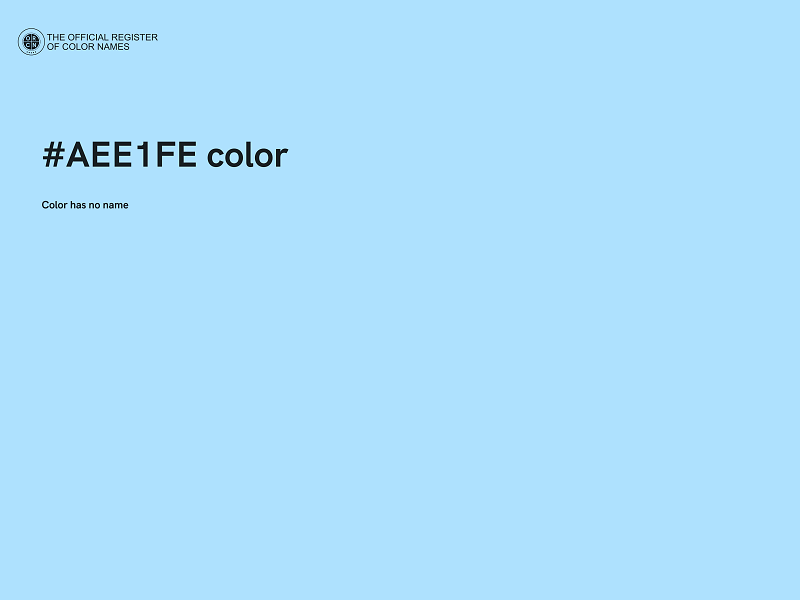 #AEE1FE color image