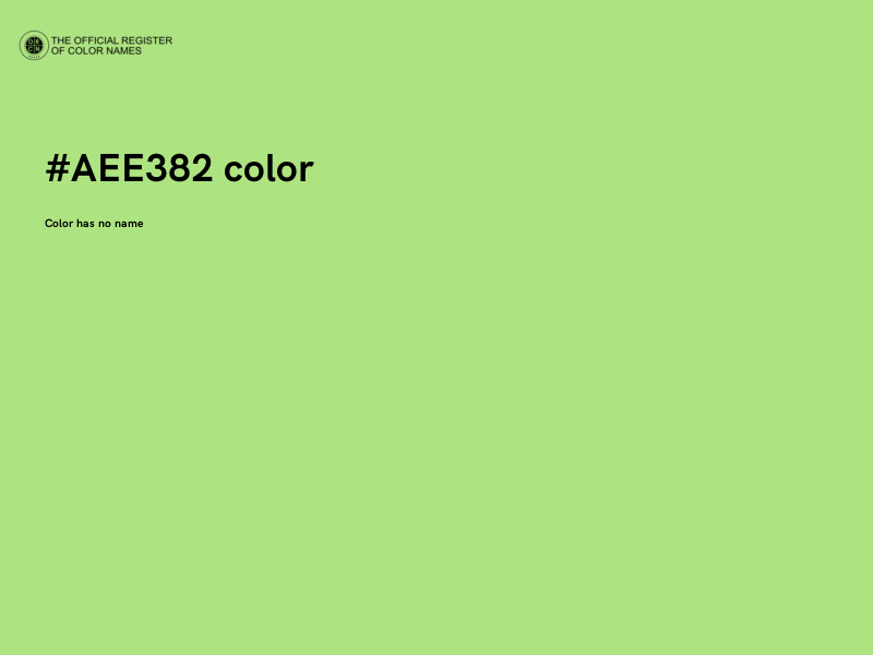 #AEE382 color image