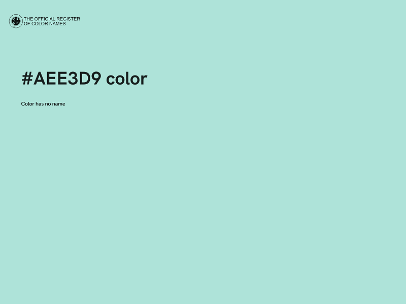 #AEE3D9 color image