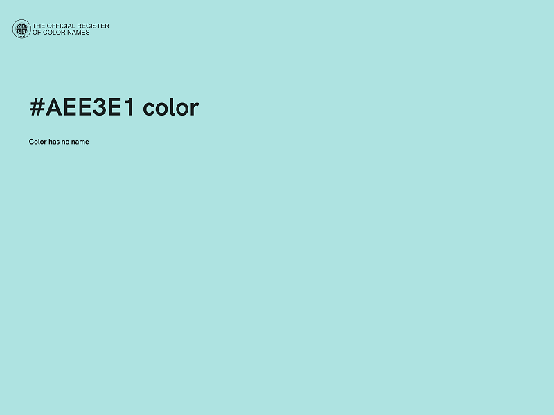 #AEE3E1 color image