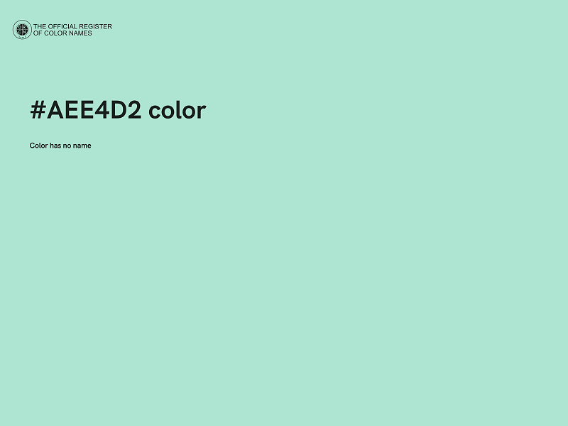 #AEE4D2 color image