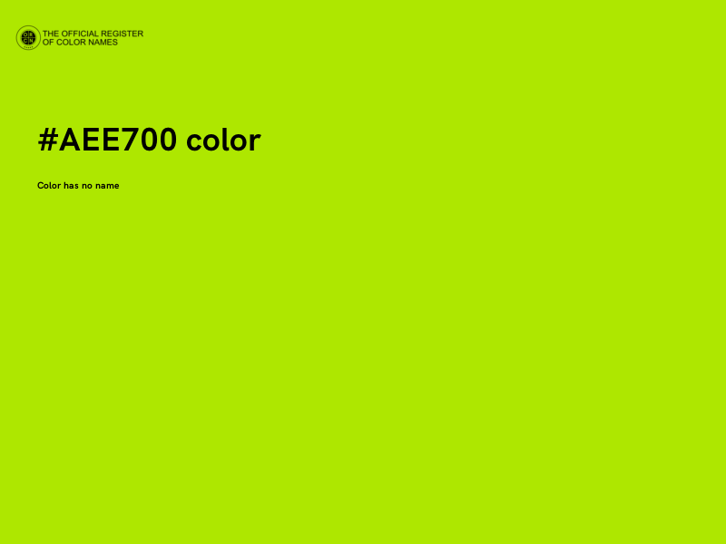 #AEE700 color image