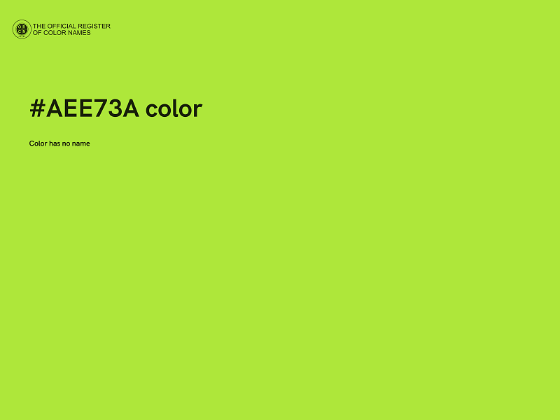 #AEE73A color image