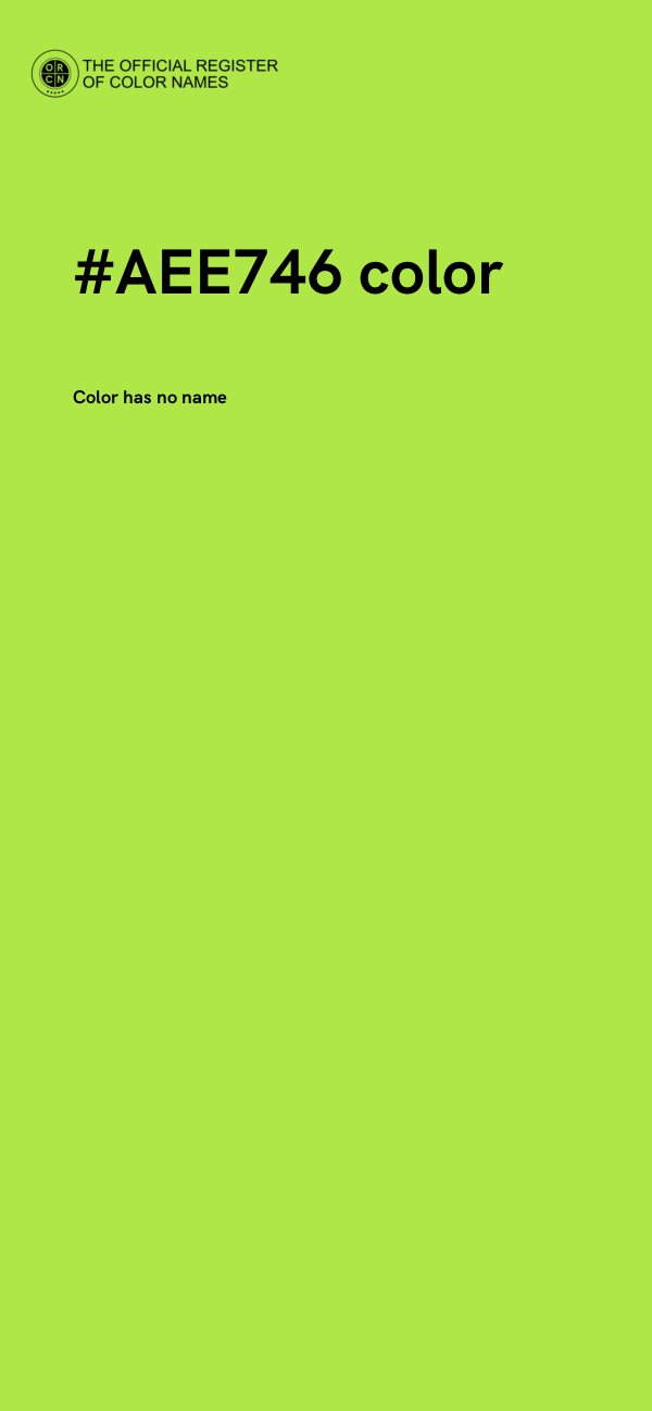 #AEE746 color image