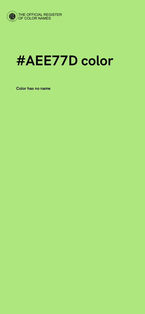 #AEE77D color image