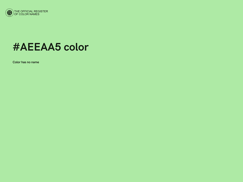 #AEEAA5 color image