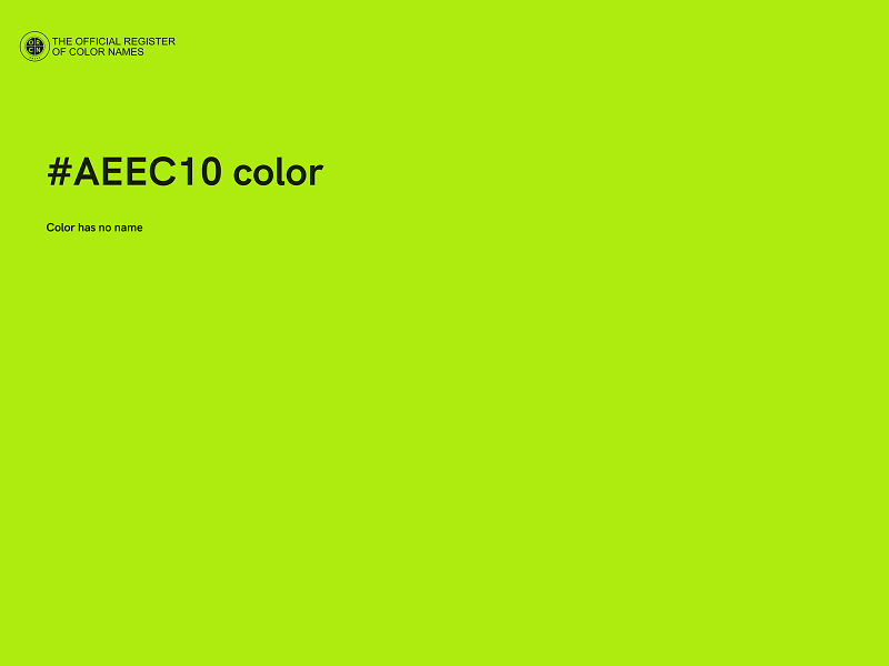 #AEEC10 color image