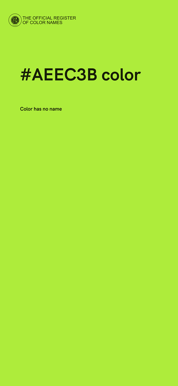 #AEEC3B color image
