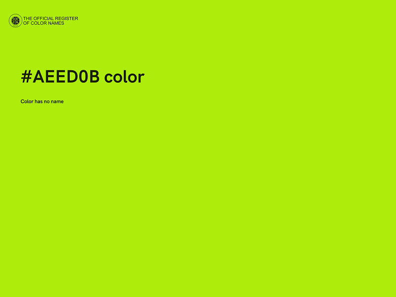 #AEED0B color image