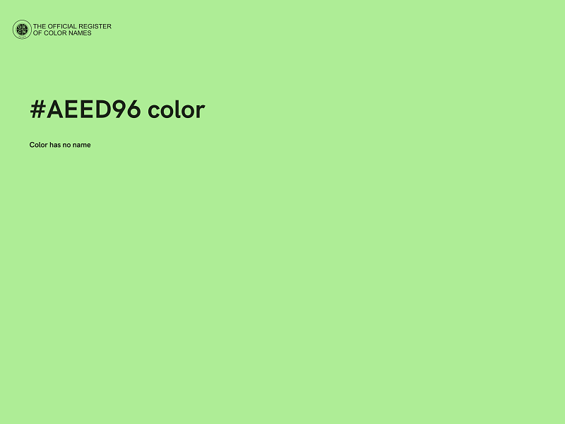 #AEED96 color image