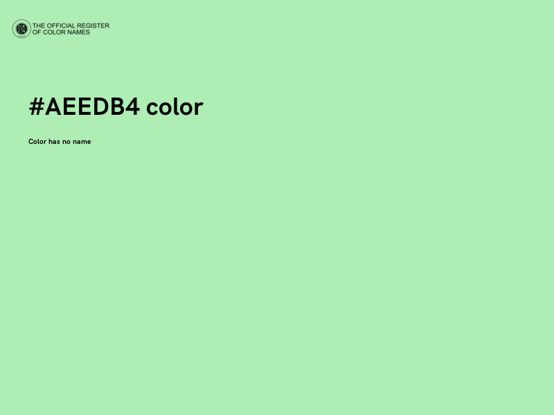 #AEEDB4 color image