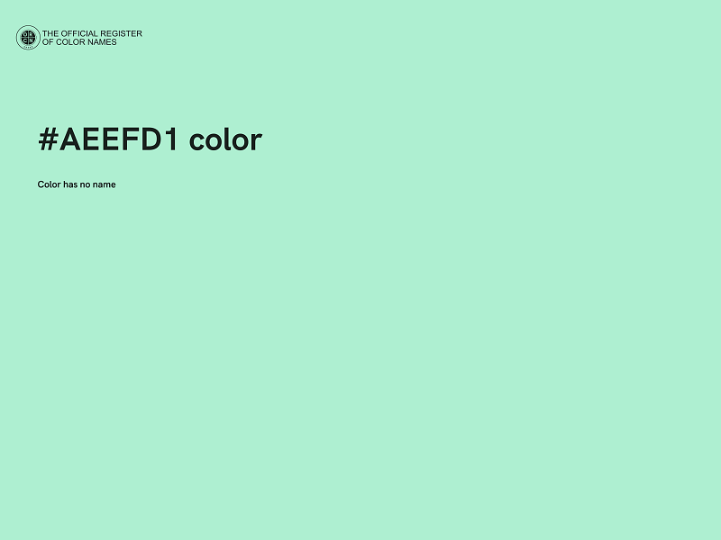 #AEEFD1 color image