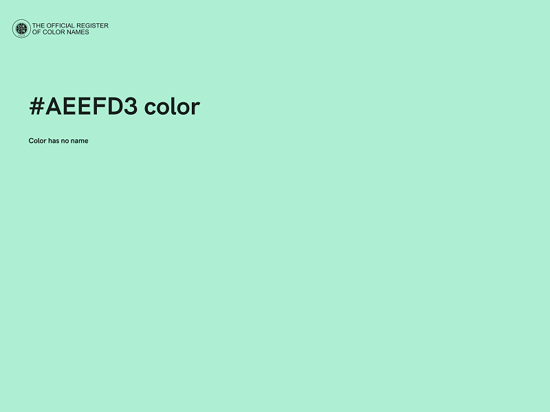 #AEEFD3 color image