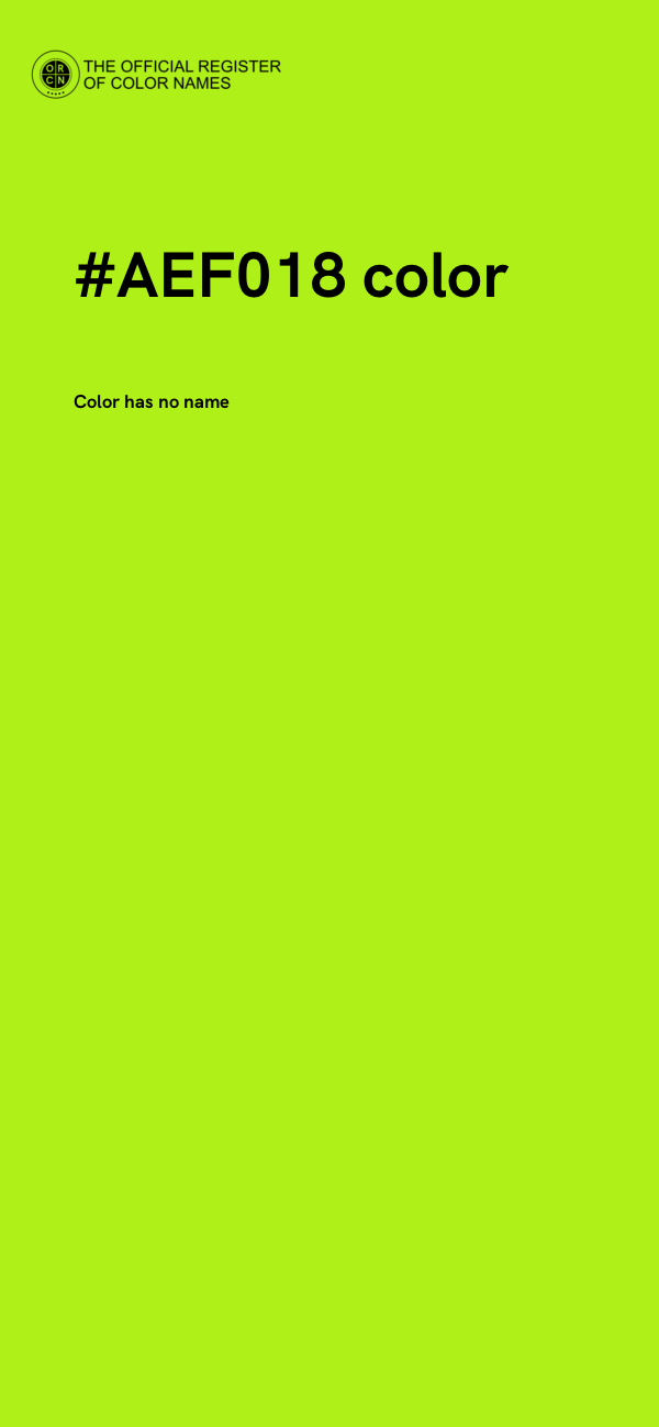 #AEF018 color image