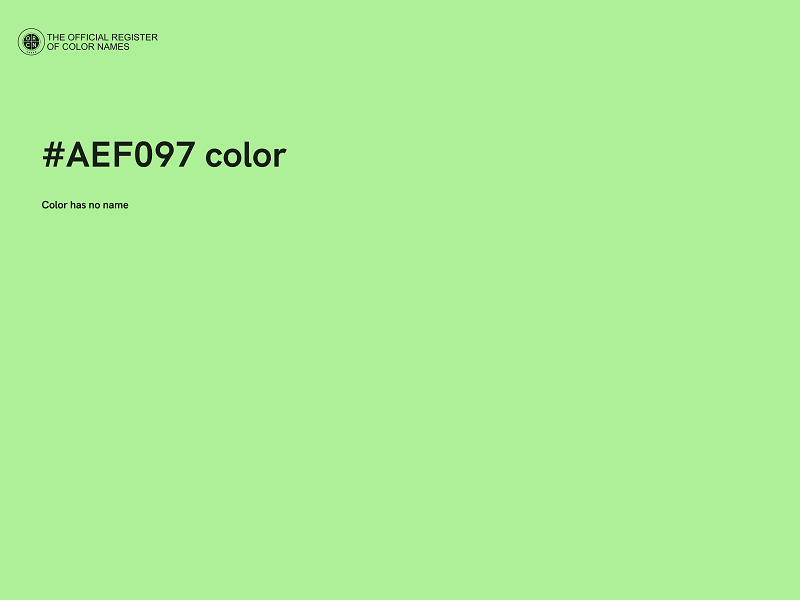 #AEF097 color image